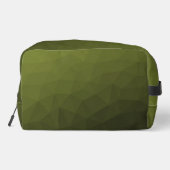 Army Green geometric mesh muster Monogram Waschbeutel (Rückseite)