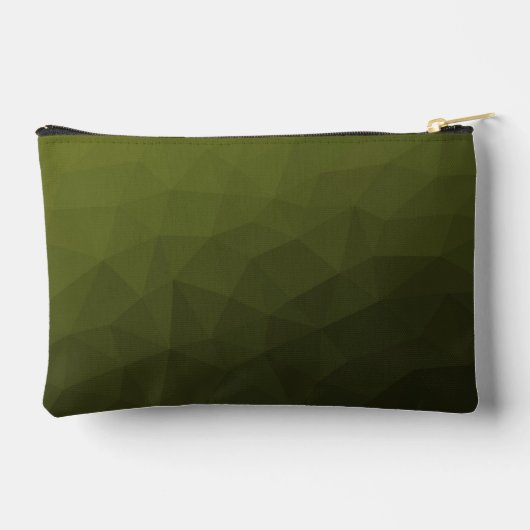 Army Green geometric mesh muster Monogram Zubehörtasche (Rückseite)