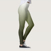Army green Gradient Geometry Mesh Muster Name Leggings (Rechts)
