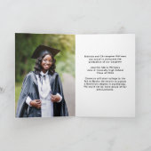 Army Green Graduate Foto Moderner geflochtener Abs Ankündigung (Innenseite)