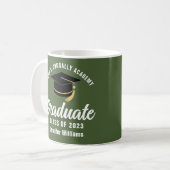 Army Green Graduate Personalisiert 2025 Abschluss Kaffeetasse (Vorderseite Links)