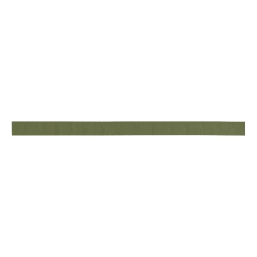 Army Green Grosgrain Ribbon Ripsband (Vorderseite)
