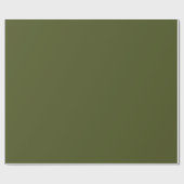 Army Green Matte Geschenkpapier (Flach)