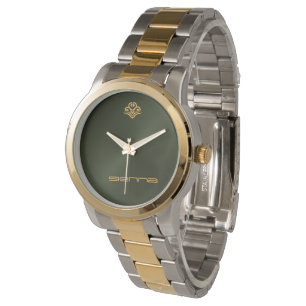 Army Green Metallic Armbanduhr