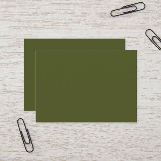 Army Green Mighty Business Card Visitenkarte (Vorderseite/Rückseite Beispiel)