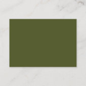 Army Green Mighty Business Card Visitenkarte (Rückseite)