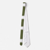 Army Green mit weißer Linie Krawatte (Rückseite)