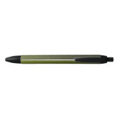 Army green olive geometric mesh pattern Ihr Name Kugelschreiber (Rückseite)