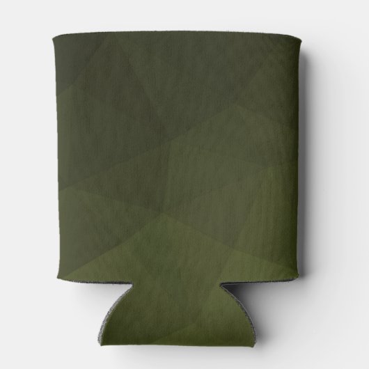 Army Green Oliven geometric mesh muster Monogram Dosenkühler (Rückseite)