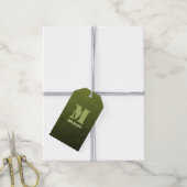 Army Green Oliven geometric mesh muster Monogram Geschenkanhänger (Mit Garn)