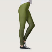 Army Green Oliven geometric mesh muster Monogram Leggings (Rechts)