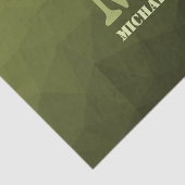 Army Green Oliven geometric mesh muster Monogram Seidenpapier (Ausschnitt)