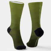 Army Green Oliven geometric mesh muster Monogram Socken (Gewinkelt)