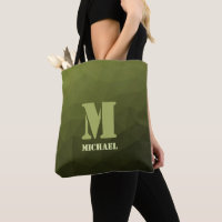 Army Green Oliven geometric mesh muster Monogram