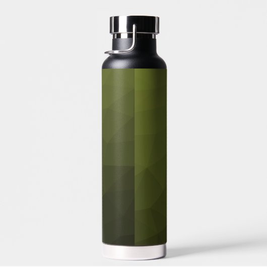 Army Green Oliven geometric mesh muster Monogram Trinkflasche (Rechts)