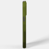 Army green ombre geometrisches Maschenmuster Monog Case-Mate iPhone Hülle (Rückseite / Rechts)