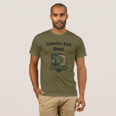 Army Green Operation Mind Shield Logo T-Shirt (Vorne ganz)