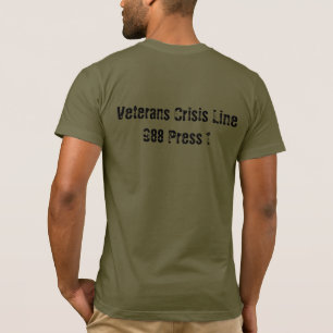 Army Green Operation Mind Shield Logo T-Shirt