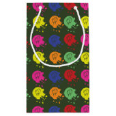 Army Green Paintball Party Balloon Muster Kleine Geschenktüte (Rückseite)