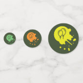 Army Green Paintball Party Balloon Muster Konfetti (Vorderseiten)