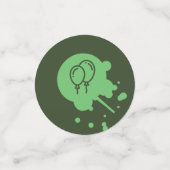 Army Green Paintball Party Balloon Muster Konfetti (Klein Vorderseite)