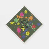 Army Green Paintball Party Serviette (Ecke)