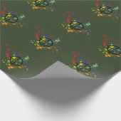 Army Green Paintball Target Geschenkpapier (Ecke)