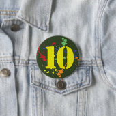 Army Green Paintball Thema Alter Geburtstag Button (Beispiel)