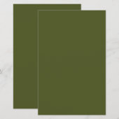 Army Green Solid Color (Vorne/Hinten)