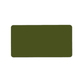 Army Green Solid Color Adressaufkleber