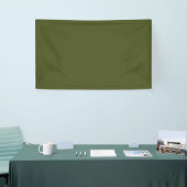 Army Green Solid Color Banner (Messeveranstaltung)