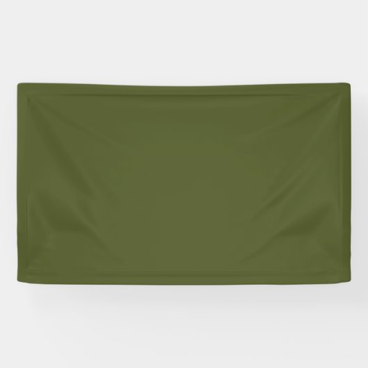 Army Green Solid Color Banner (Horizontal)