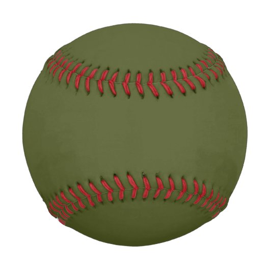 Army Green Solid Color Baseball (Vorderseite)