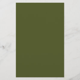 Army Green Solid Color Briefpapier