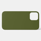 Army Green Solid Color Case-Mate iPhone Hülle (Rückseite (Horizontal))