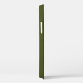 Army Green Solid Color Case-Mate iPhone Hülle (Rückseite / Rechts)