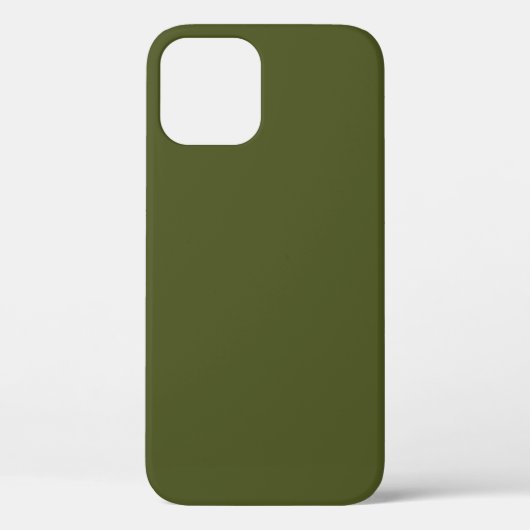 Army Green Solid Color Case-Mate iPhone Hülle (Rückseite)