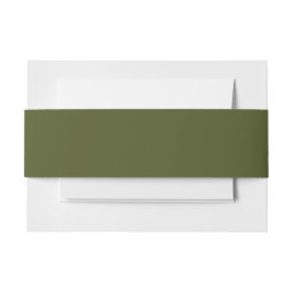 Army Green Solid Color Einladungsbanderole