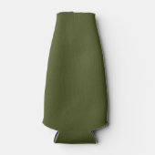 Army Green Solid Color Flaschenkühler (Vorderseite)
