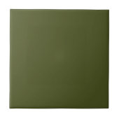 Army Green Solid Color Fliese (Vorderseite)