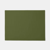 Army Green Solid Color Fußmatte (Vorderseite)