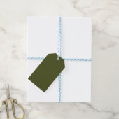 Army Green Solid Color Geschenkanhänger (Mit Garn)