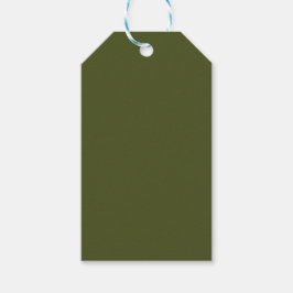 Army Green Solid Color Geschenkanhänger