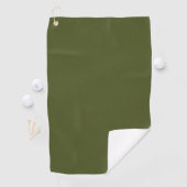 Army Green Solid Color Golfhandtuch (Insitu)