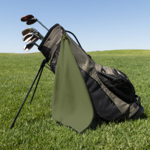 Army Green Solid Color Golfhandtuch
