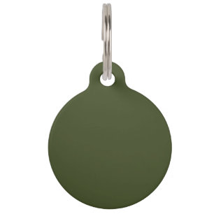 Army Green Solid Color Haustiermarke