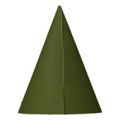 Army Green Solid Color Partyhütchen (Rückseite)