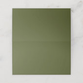 Army Green Solid Color Platzkarte (Außenseite Aufgefaltet)