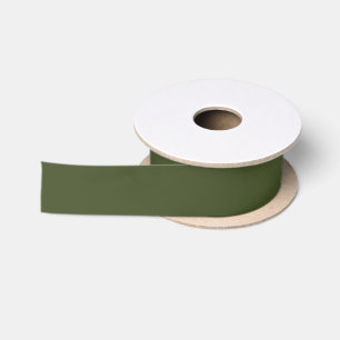 Army Green Solid Color Satinband