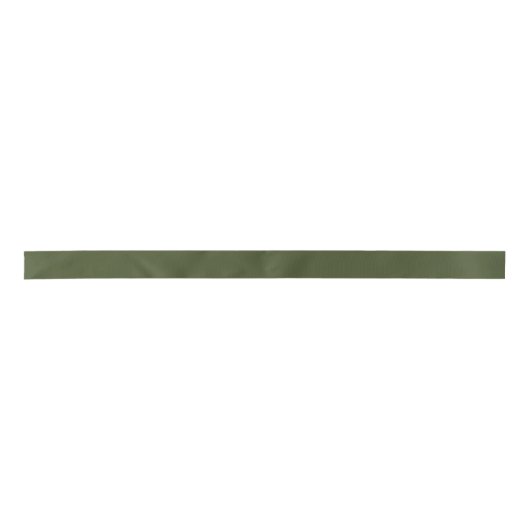 Army Green Solid Color Satinband (Vorderseite)